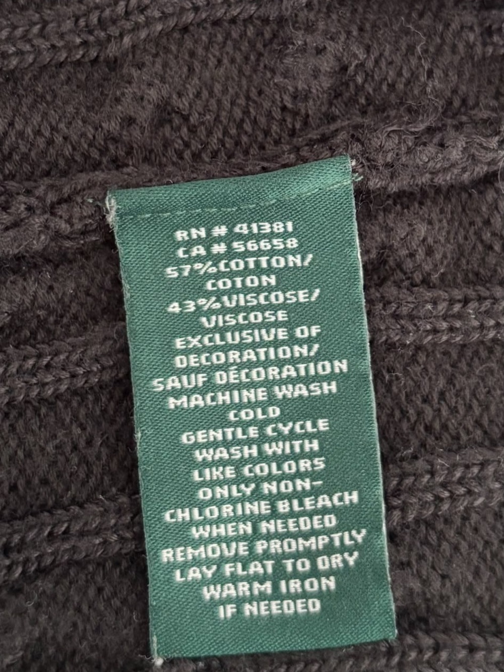 Lauren Ralph Lauren Black Cable Knit Full Zip Sweater Womens S Gold Crest Logo - Picture 5 of 8